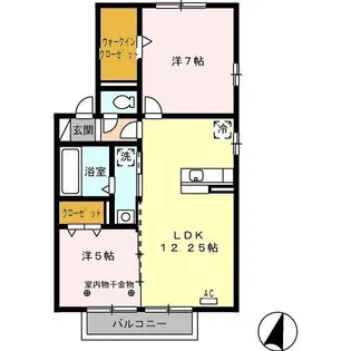ラ・パール・サード【2階】の間取り