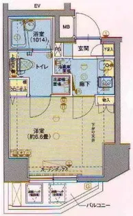 ヴェルト川崎【8階】の間取り