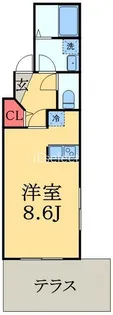 グランデュールSOGA【1階】の間取り