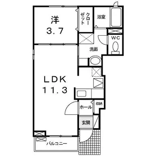 フォルシア【1階】の間取り