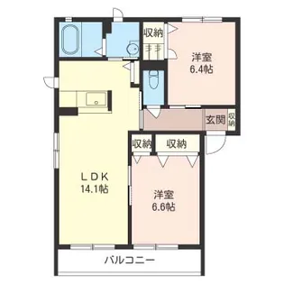 グランデ アートル【2階】の間取り