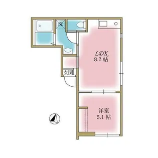 ピークヴィレ東向島【2階】の間取り