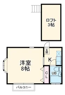 パシフィック東間7【2階】の間取り