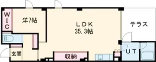 ベイヒルズ函館【1階】の間取り