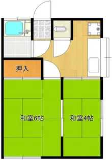 ハイツみまつ【2階】の間取り