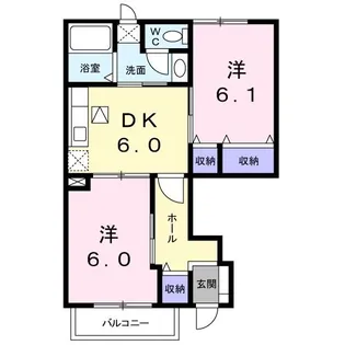 ボヤージュD【1階】の間取り