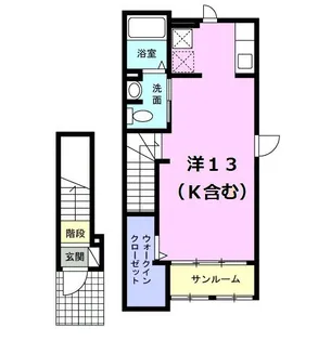 モンテセレノII【2階】の間取り
