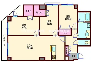 マンション麻布コート【4階】の間取り