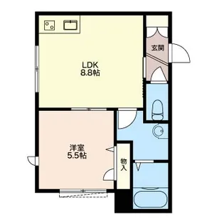 グラヴァ方南町【1階】の間取り