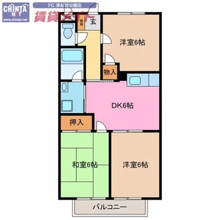 Surplus 阿漕 B【2階】の間取り