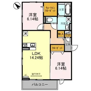サニーコート【3階】の間取り