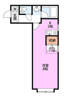 アローンハイツII【2階】の間取り