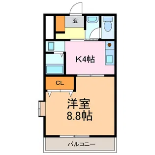 メルヴェーユ45【5階】の間取り