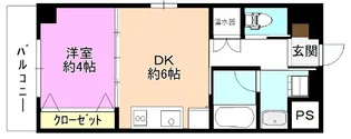 ベルトゥール東口【3階】の間取り