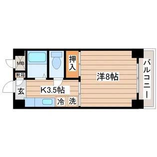 コーポラスサトウ【4階】の間取り