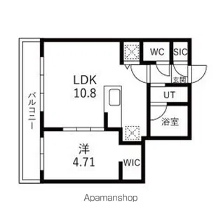 仮)平岸4ー9MS B棟【3階】の間取り