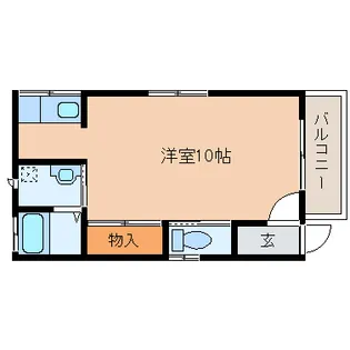 OKハイツ山王【1階】の間取り