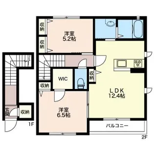 ロシェA【2階】の間取り