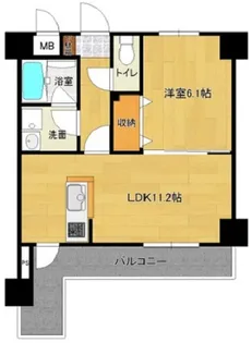 プランドール黒石【3階】の間取り