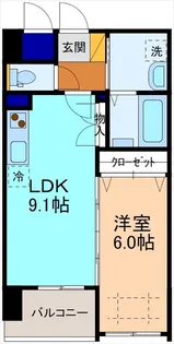 Ritz9【5階】の間取り