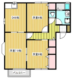 オオカワコーポ【2階】の間取り