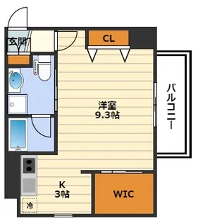 1Kの間取り画像