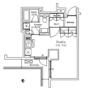 パークアクシス代官山【4階】の間取り