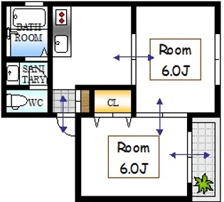 第2中倉ビル【4階】の間取り