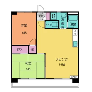 白山ハイランド【2階】の間取り