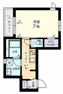 メルフィー登戸【4階】の間取り