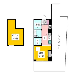 Refuge Happiness Tower【2階】の間取り
