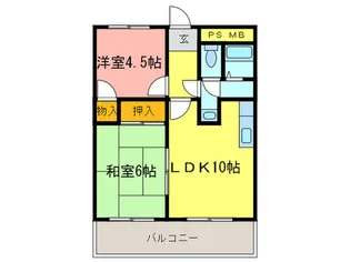 サンライズ【3階】の間取り