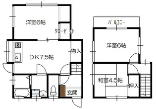 広島県広島市佐伯区美の里1【一戸建】の間取り