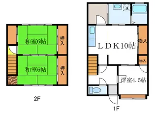 京都府京都市左京区浄土寺下南田町【一戸建】の間取り