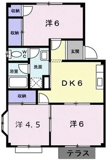 広島県広島市東区福田4【アパート】の間取り