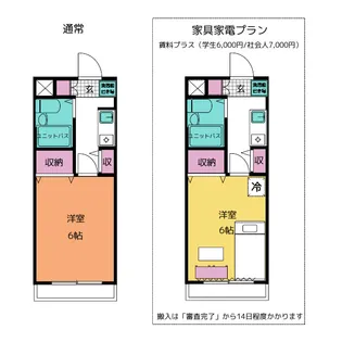 メゾン鶴ヶ島【1階】の間取り