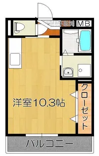 ボナール・ディアコート【1階】の間取り