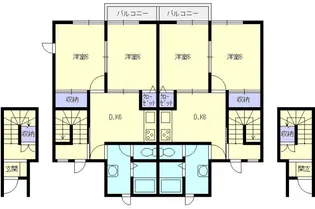 イエローエンバシィ【2階】の間取り