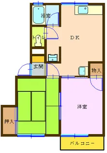 ハイツグランディールB【1階】の間取り