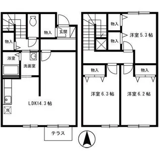 十日市アパートの間取り