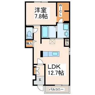 オークスレジデンスII【1階】の間取り