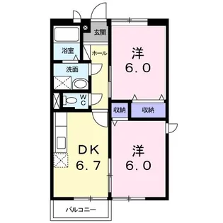 コートセゾン【2階】の間取り