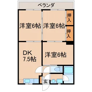 カーリク II【4階】の間取り