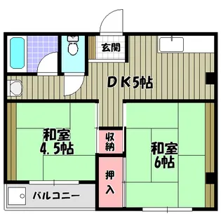 平井ハイム【2階】の間取り