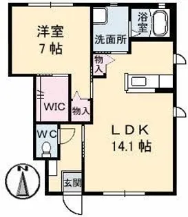 シャーメゾンBe´se【1階】の間取り