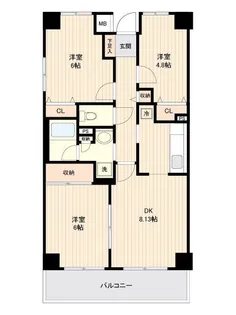 アーバンパーク市ヶ尾【8階】の間取り