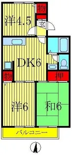 ロイヤルタウン泉【2階】の間取り