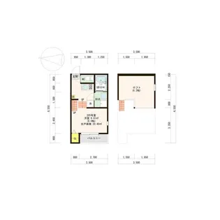スカイトピア旭ヶ丘【2階】の間取り