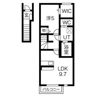 Le Meilleur水沢A【2階】の間取り