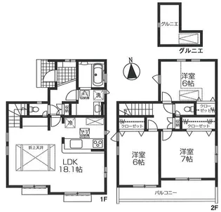 東京都あきる野市下代継【一戸建】の間取り